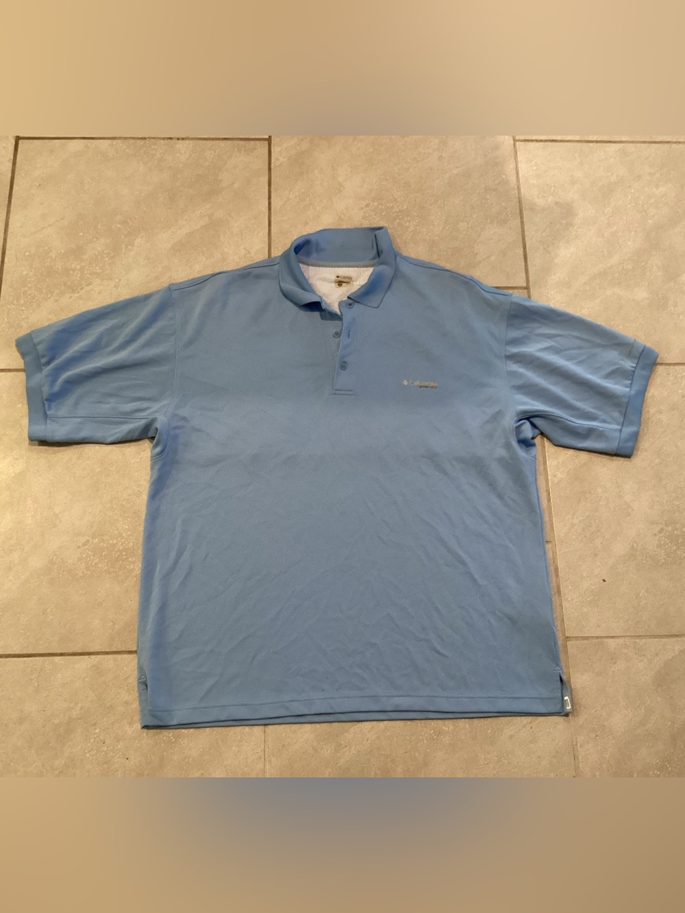 Columbia Men's Light Blue Polo Shirt